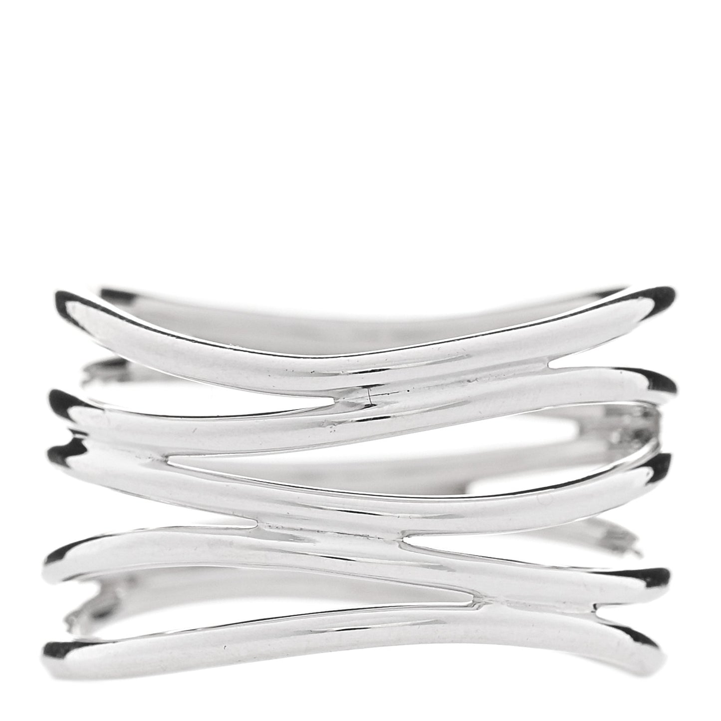 Sterling Silver Elsa Peretti 5 Row Wave Ring 50 5.25