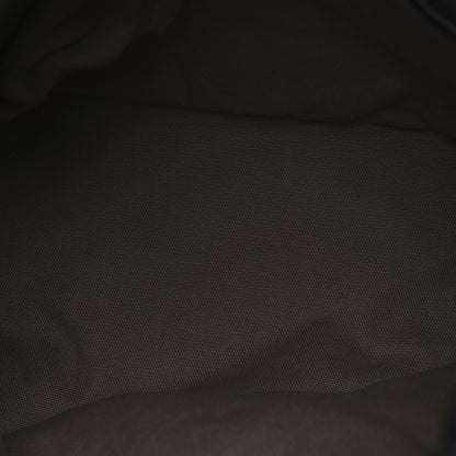 Burberry Grainy Calfskin Canvas Mega Check Medium Ashby Hobo Black 5 of 12