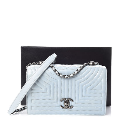 Chanel Calfskin Quilted Small Korean Garden Flap Light Blue 10 of 10
