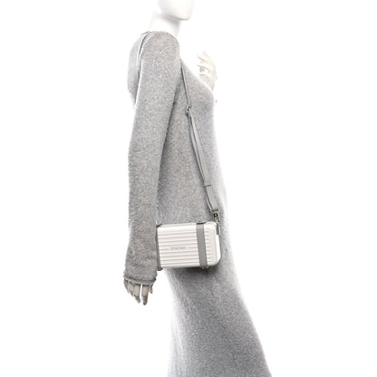 Rimowa Gloss Polycarbonate Personal Cross-Body Bag White Grey 2 of 10