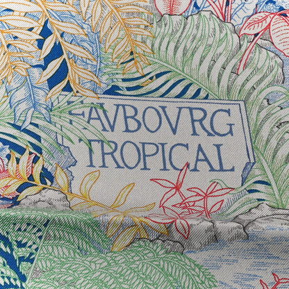 Hermes Silk Faubourg Tropical Scarf 90 Pierre Rose Multicolor 3 of 4