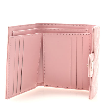 Chanel Caviar Quilted Compact Flap Wallet Light Pink 5 of 7