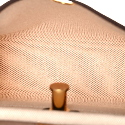 Hermes Military Toile Vache Hunter Herbag Zip Retourne 20 Ecru Beige Ebene 5 of 11