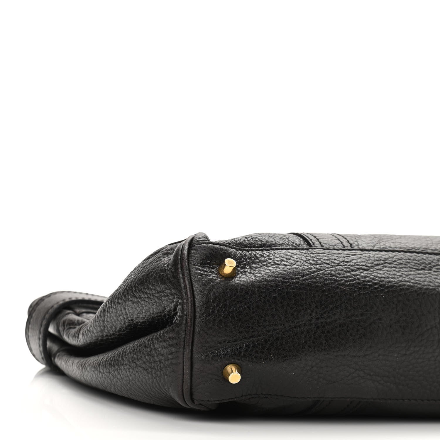 Burberry Calfskin Buckle Tote Dark Brown 12 of 13