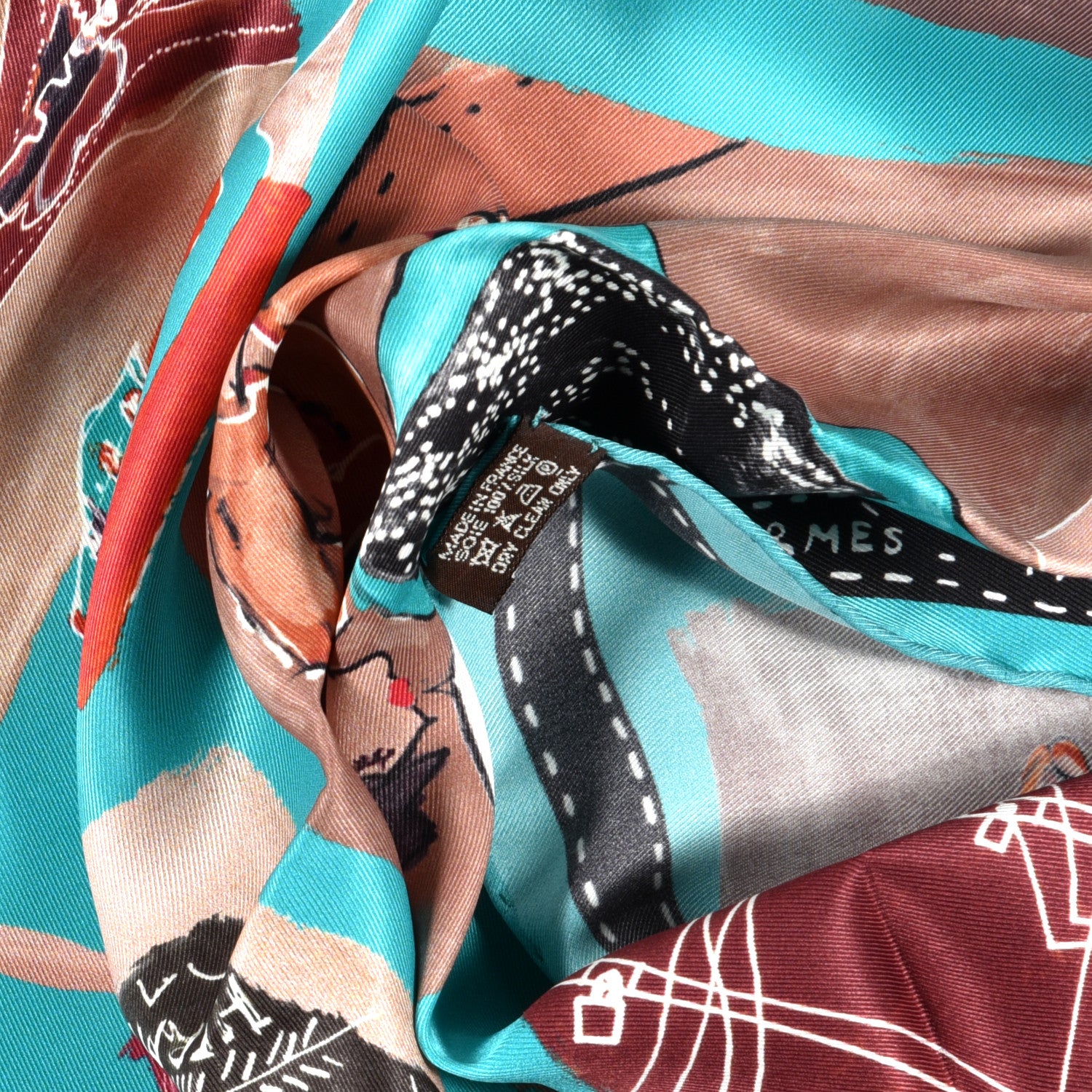 Hermes Silk J'aime Mon Carre Scarf 70 3 of 3