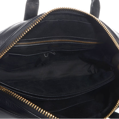 Tom Ford Calfskin Buckley Flat Trapeze Briefcase Black 12 of 14