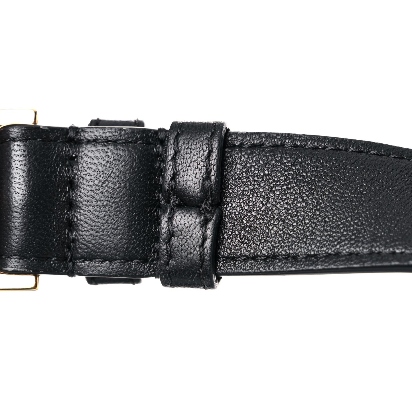Nappa Quilted Medusa Belt Bag Black