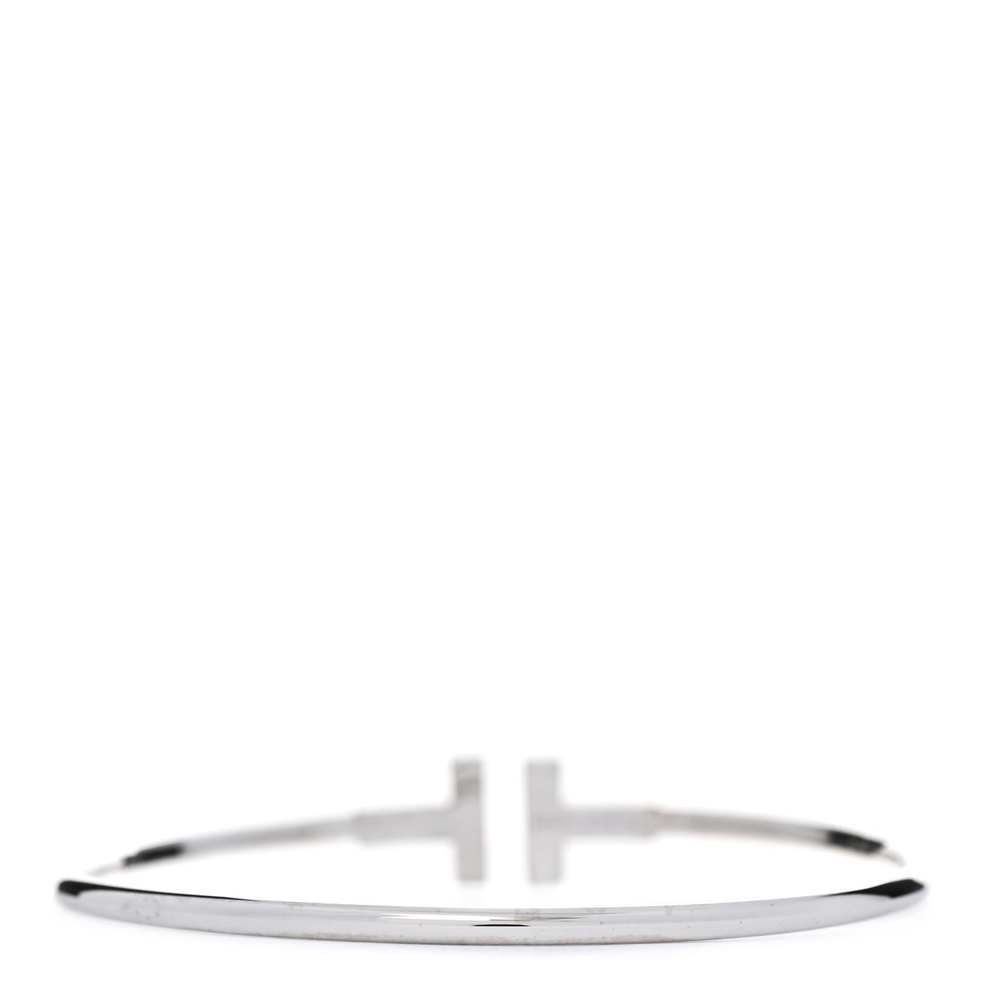 18K White Gold T Wire Bracelet