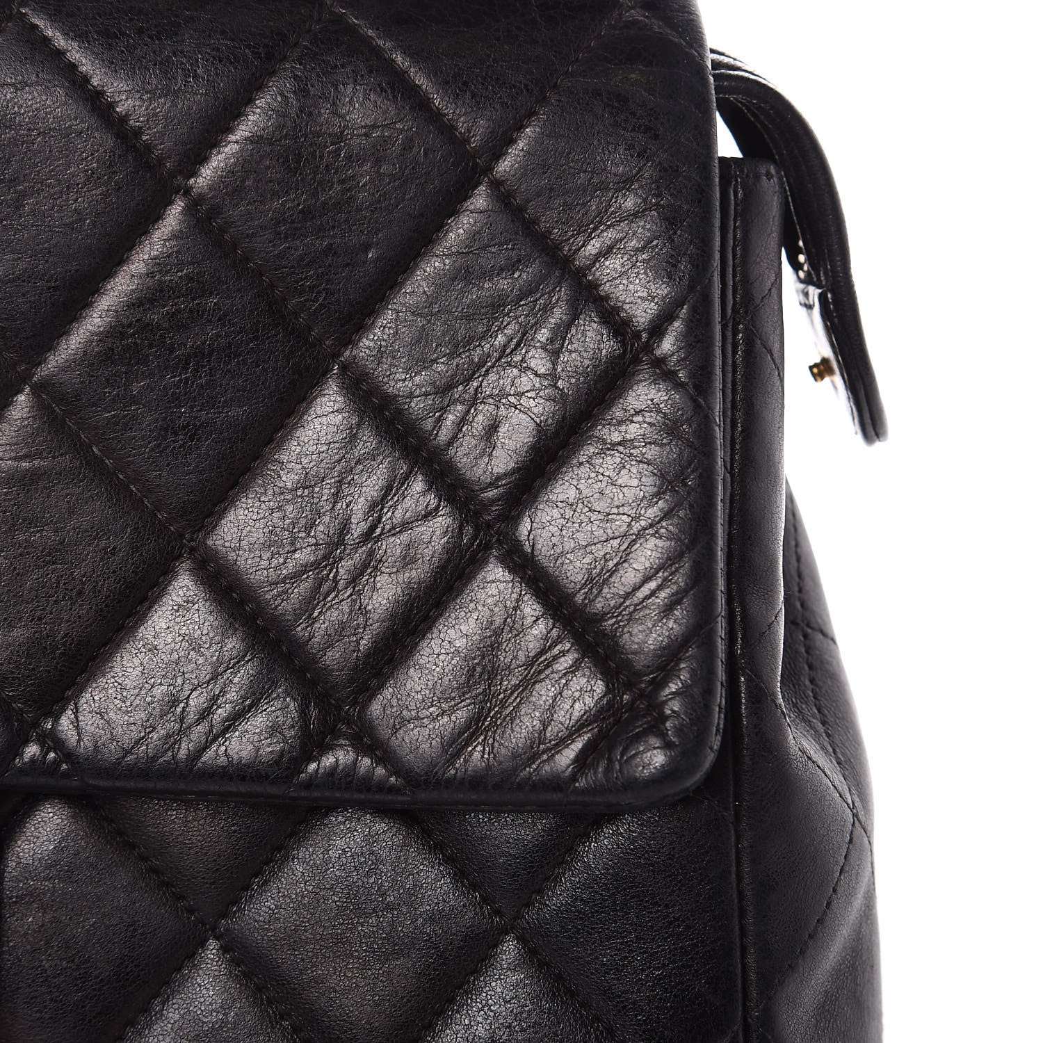 Chanel Lambskin Quilted Backpack Black 14 of 18