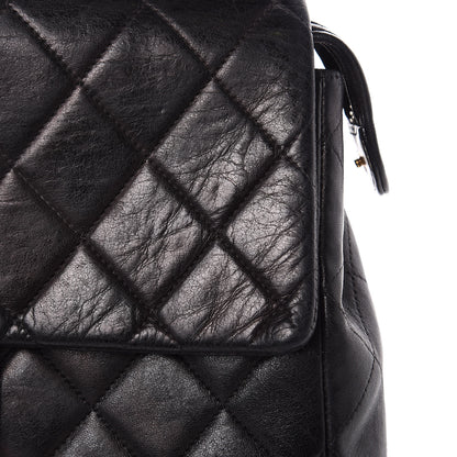 Chanel Lambskin Quilted Backpack Black 14 of 18
