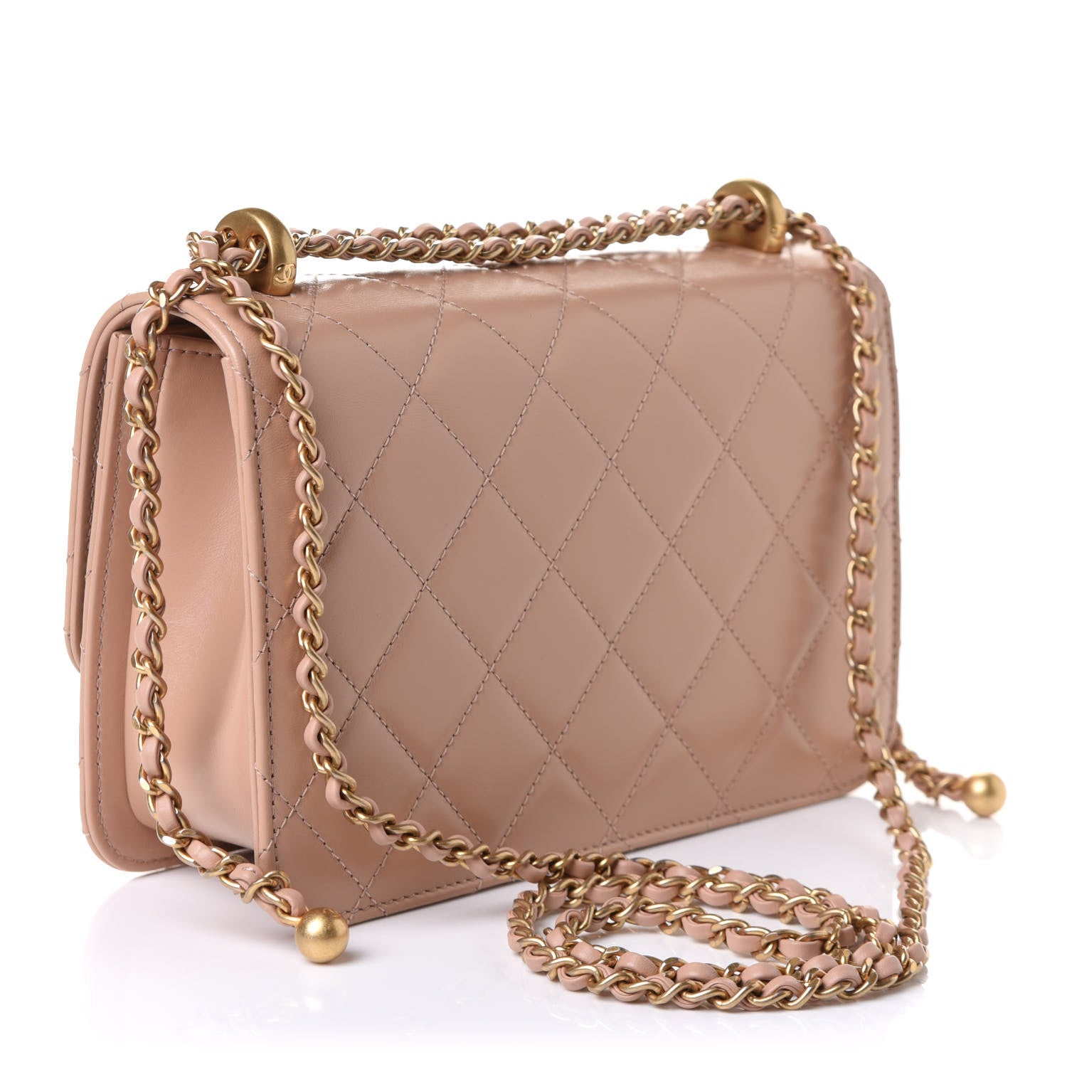 Chanel Calfskin Quilted Perfect Fit Flap Beige 2 of 10