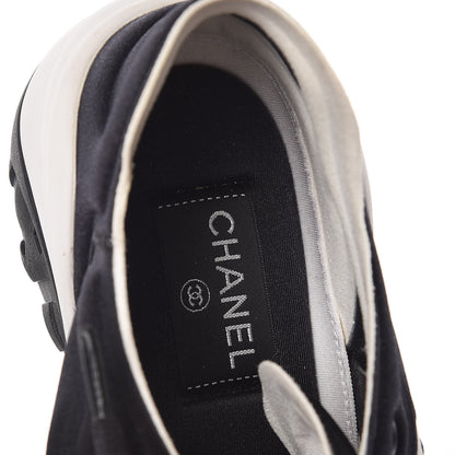 Chanel Lycra CC Sneakers 40 Black 6 of 7