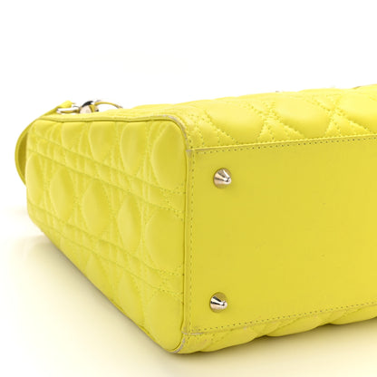 Christian Dior Lambskin Cannage Medium Lady Dior Vert Acid 11 of 18