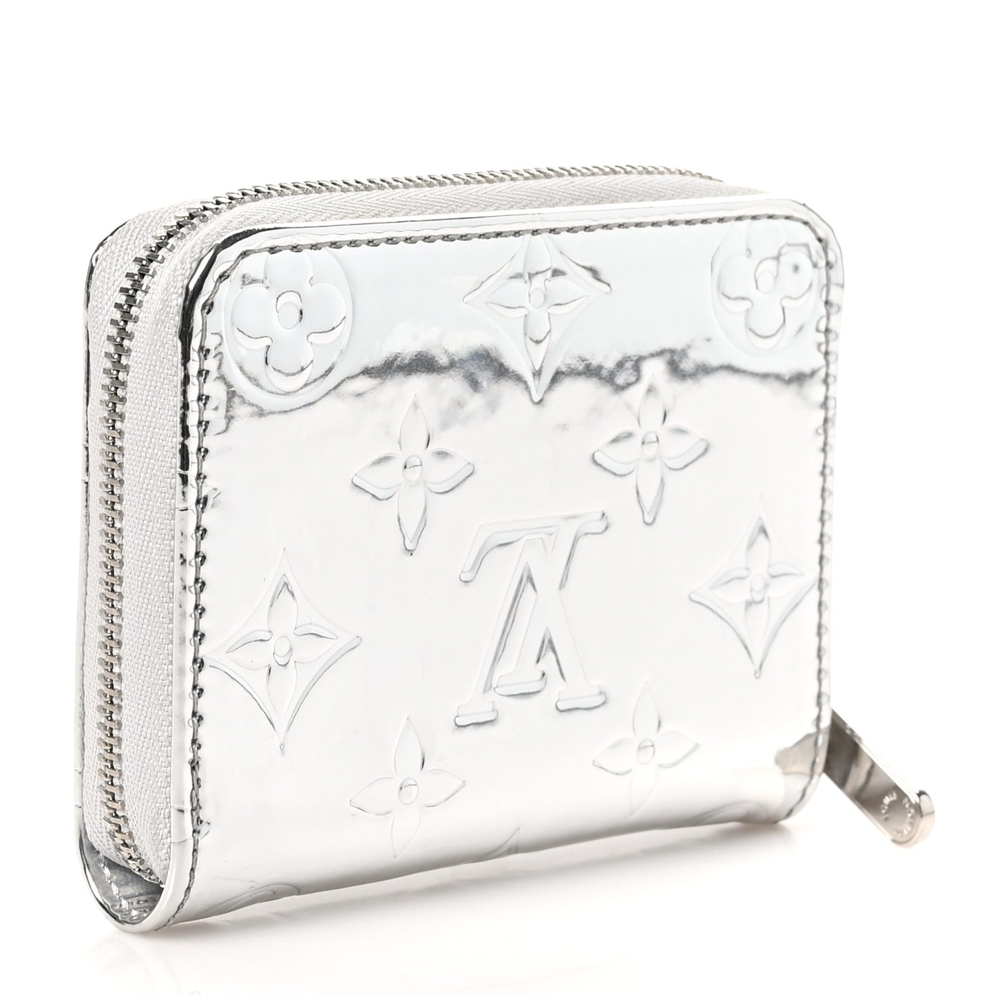 Monogram Mirror Zippy Coin Purse Silver
