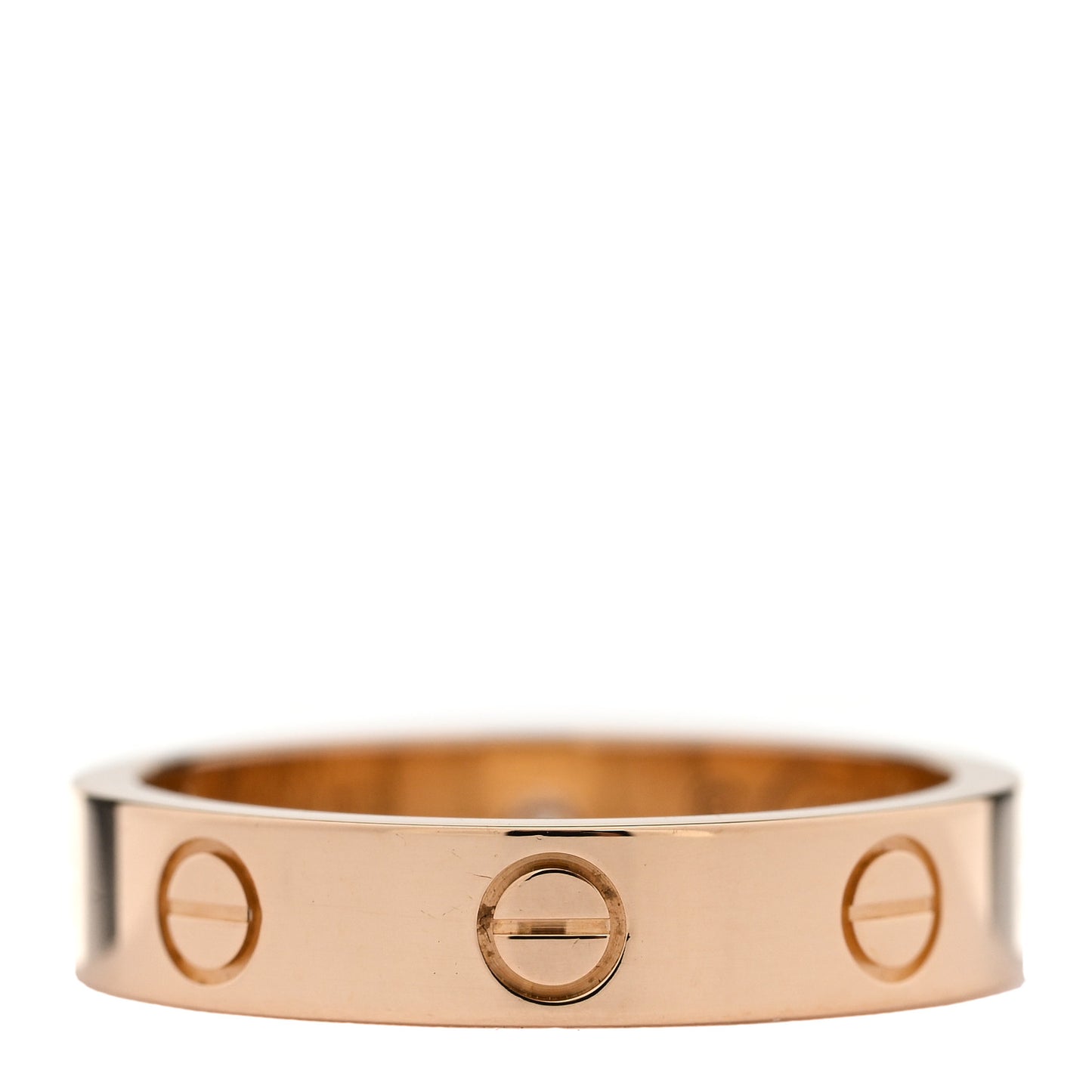 18K Yellow Gold Diamond 4mm LOVE Wedding Band Ring 51 5.75