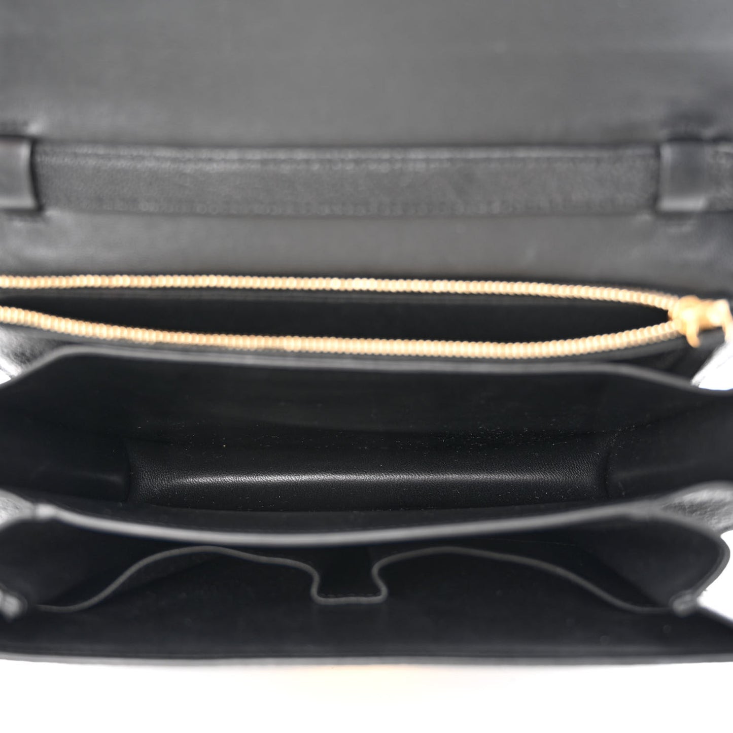 Goatskin Medium Classic Box Flap Bag Black