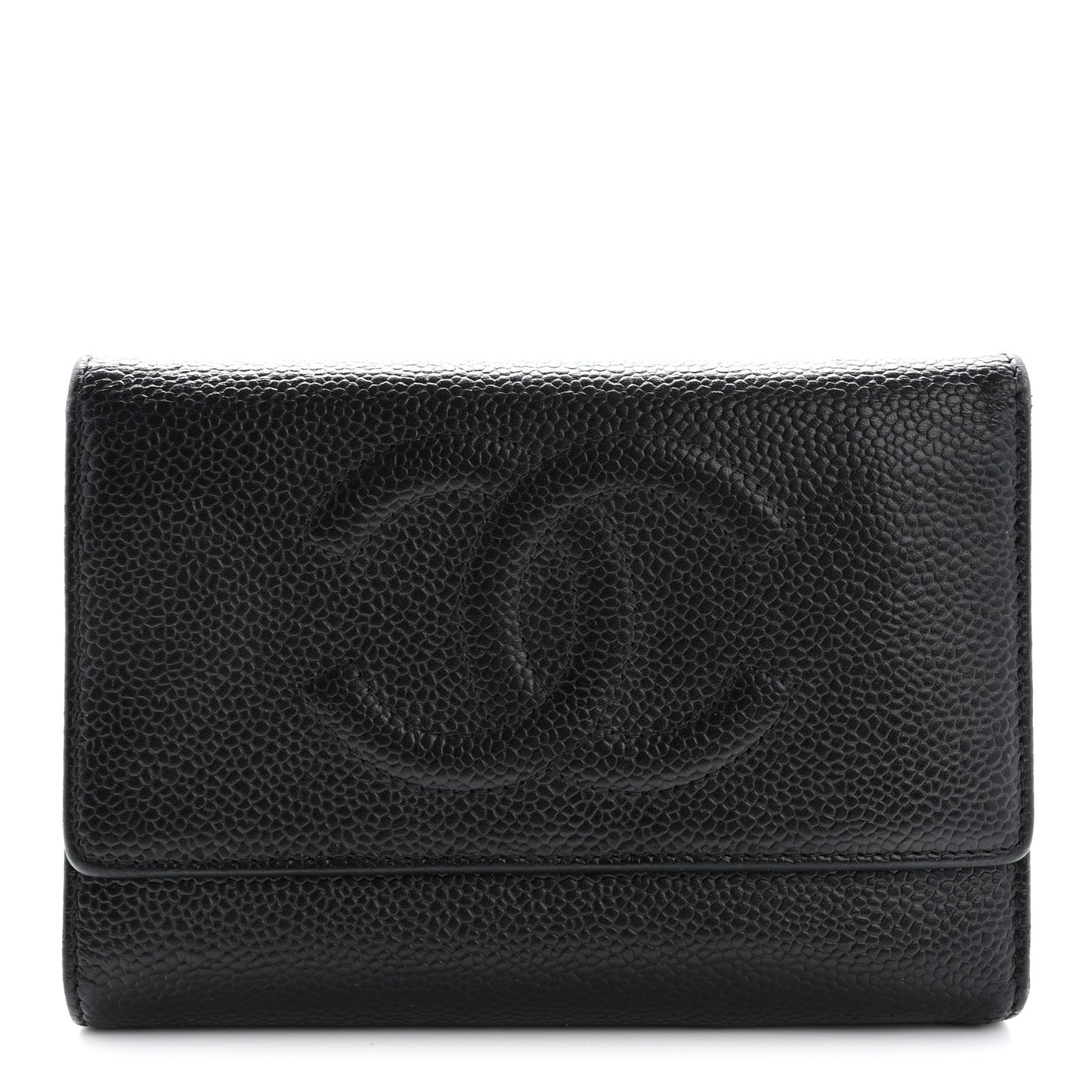 Caviar Timeless CC Flap Wallet Black