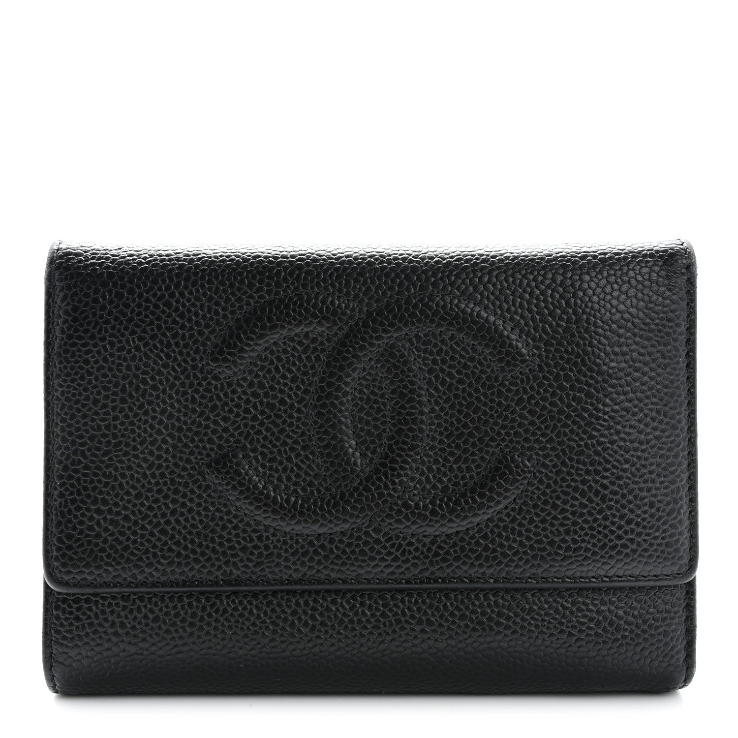 Chanel Caviar Timeless CC Flap Wallet Black 1 of 13