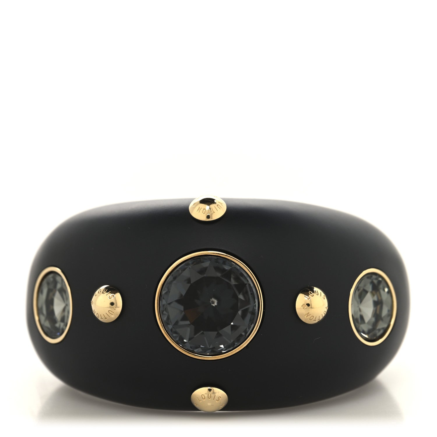 Louis Vuitton Resin Crystal Over The Rainbow Cuff Black 1 of 4