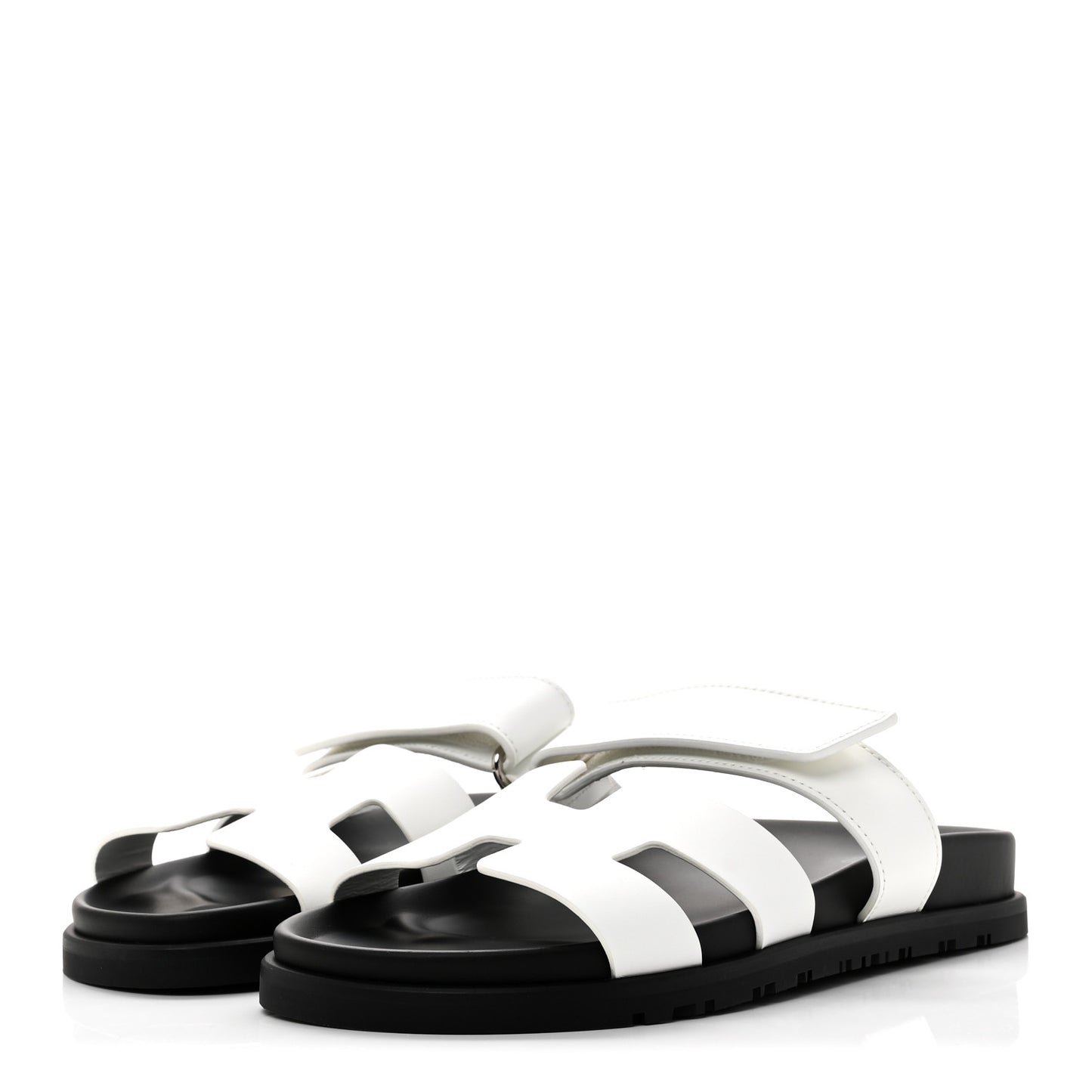 Calfskin Womens Chypre Sandals 37 White