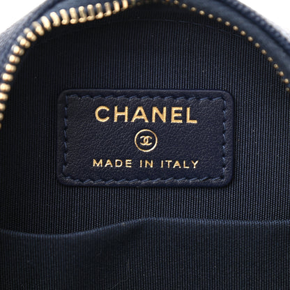 Chanel Caviar Quilted Round Filigree Crossbody Navy 6 of 10