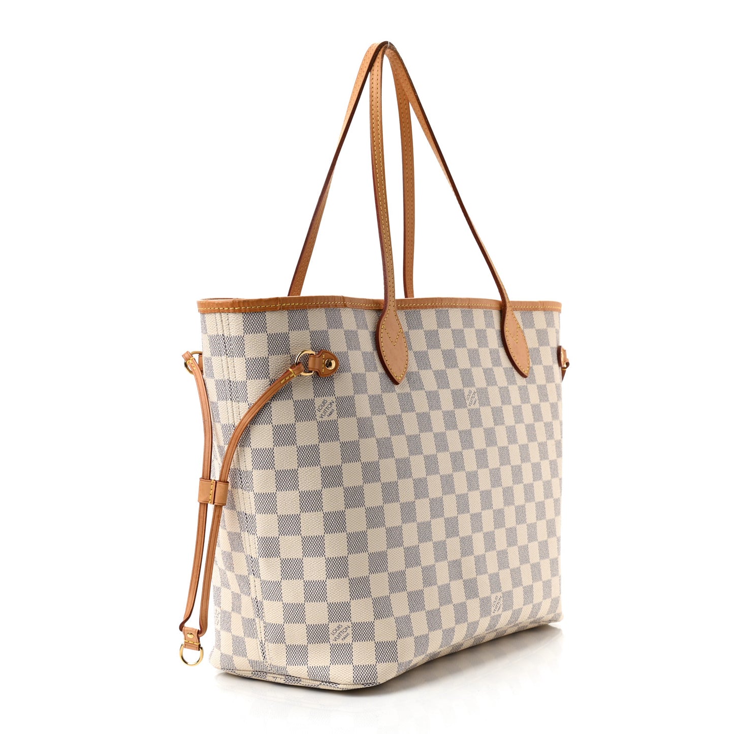 Damier Azur Neverfull MM Rose Ballerine