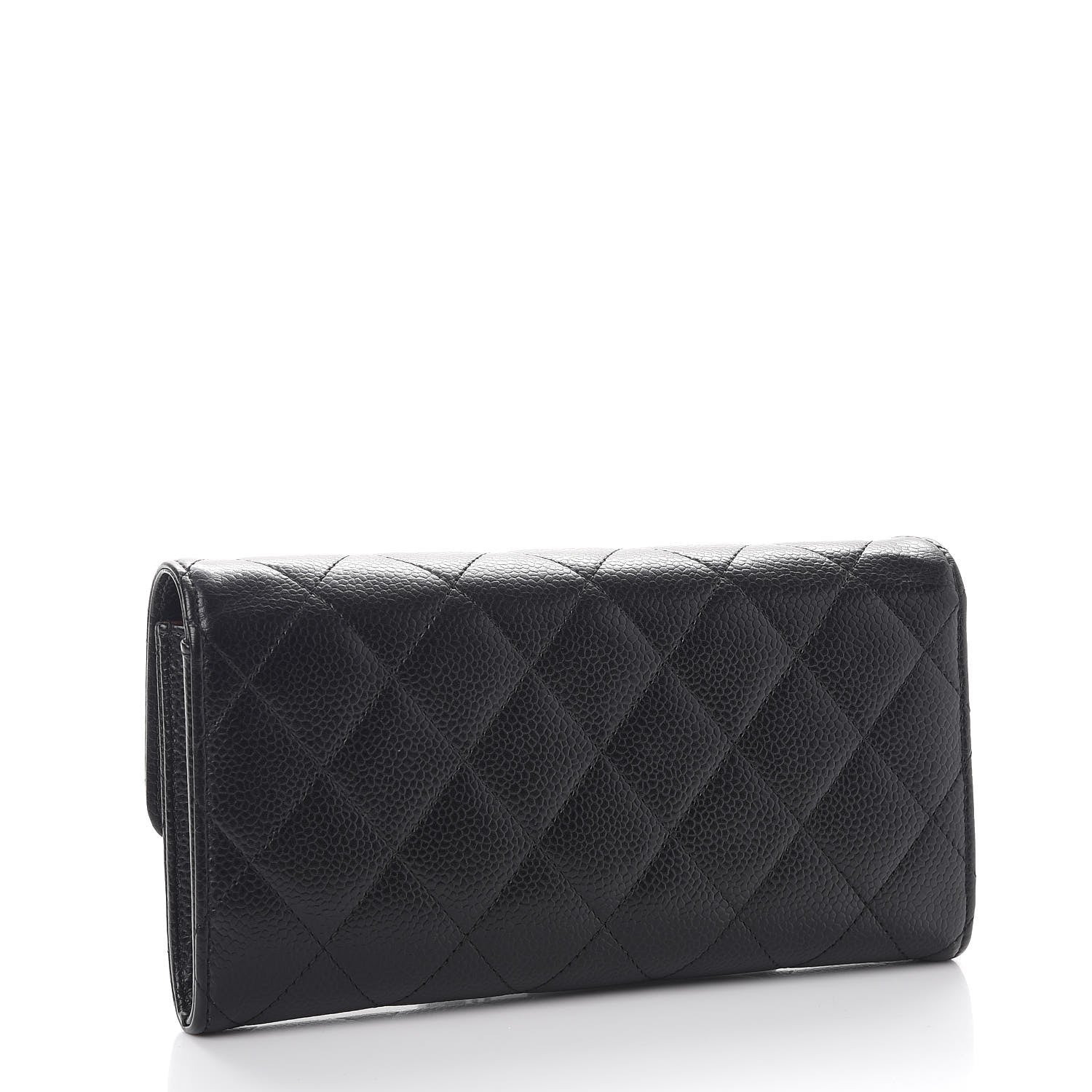Chanel Caviar Quilted Large Flap Wallet Black 3 of 9