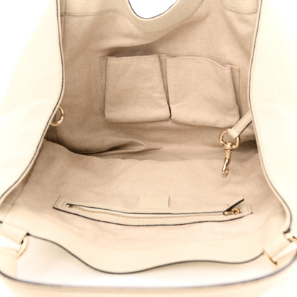 Gucci Pebbled Calfskin Medium Soho Shoulder Bag Off White 5 of 10