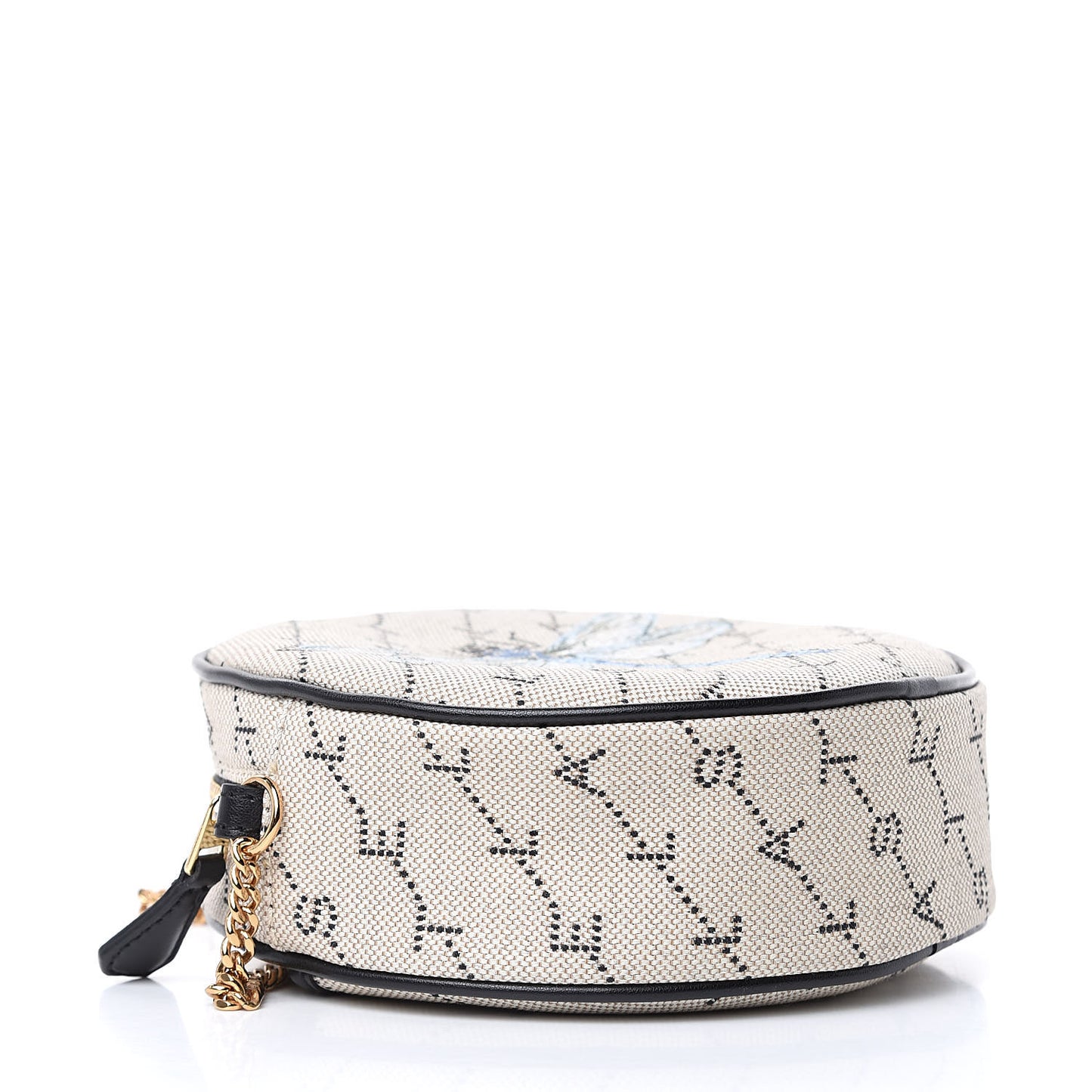 Canvas Monogram Mini Dragonfly Round Crossbody Bag