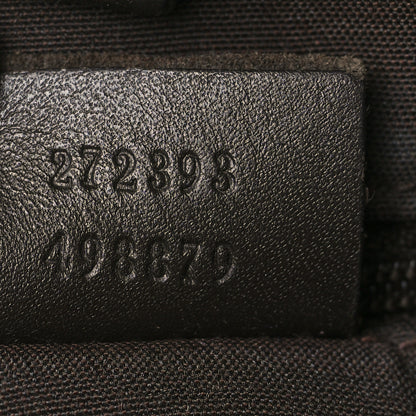 Gucci Monogram Medium Abbey Convertible Tote Dark Brown 7 of 14