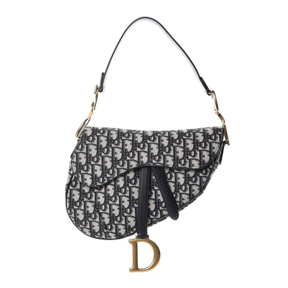 Christian Dior Oblique Saddle Bag Blue 1 of 7