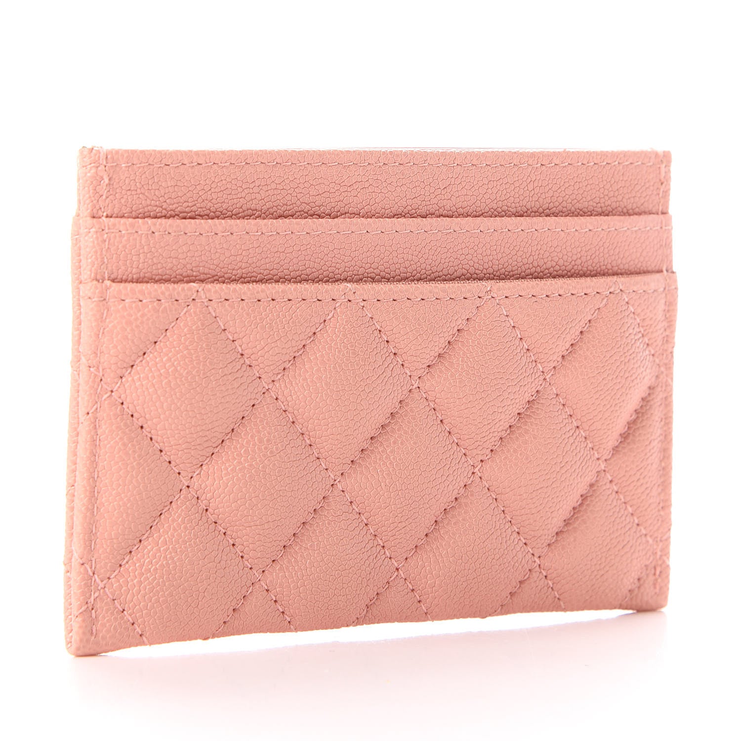 Chanel Caviar Quilted Boy Card Holder Light Pink 3 of 9
