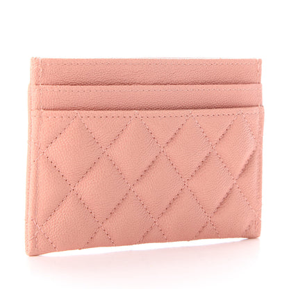 Chanel Caviar Quilted Boy Card Holder Light Pink 3 of 9