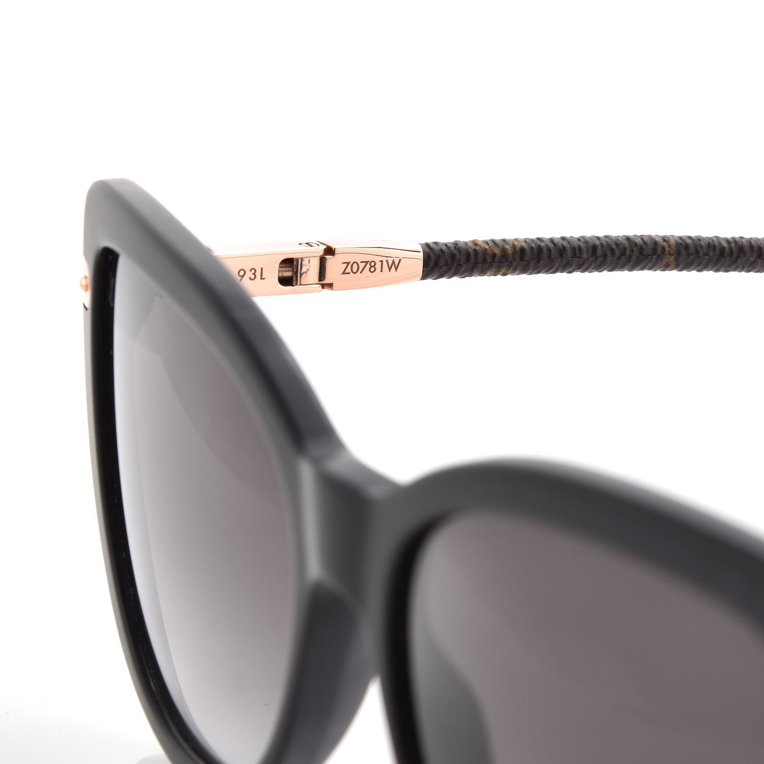 Louis Vuitton Monogram Acetate Charlotte Sunglasses Z0781W Black 5 of 6