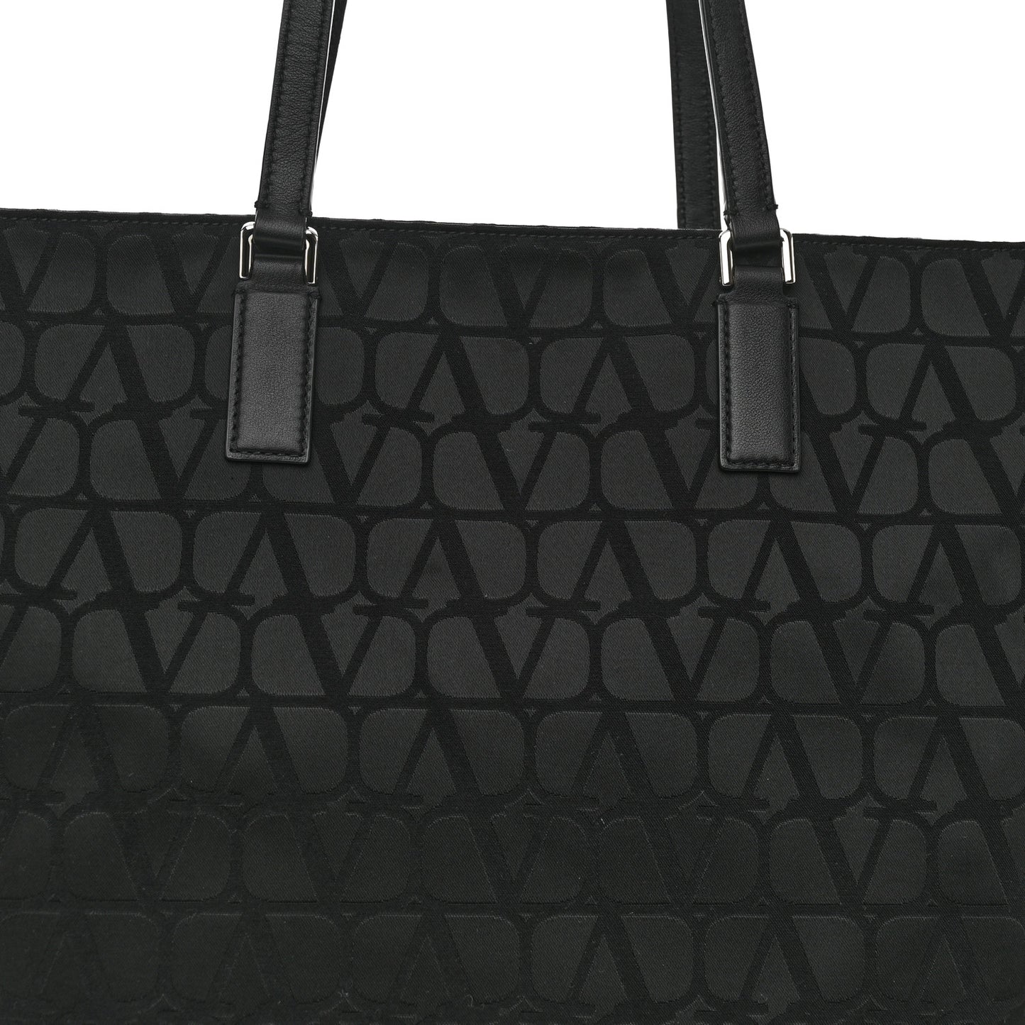 Nylon Iconographe Shopping Tote Black