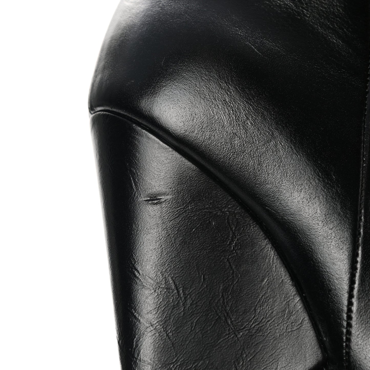 Calfskin Niki 105 Thigh High Boots 36.5 Black