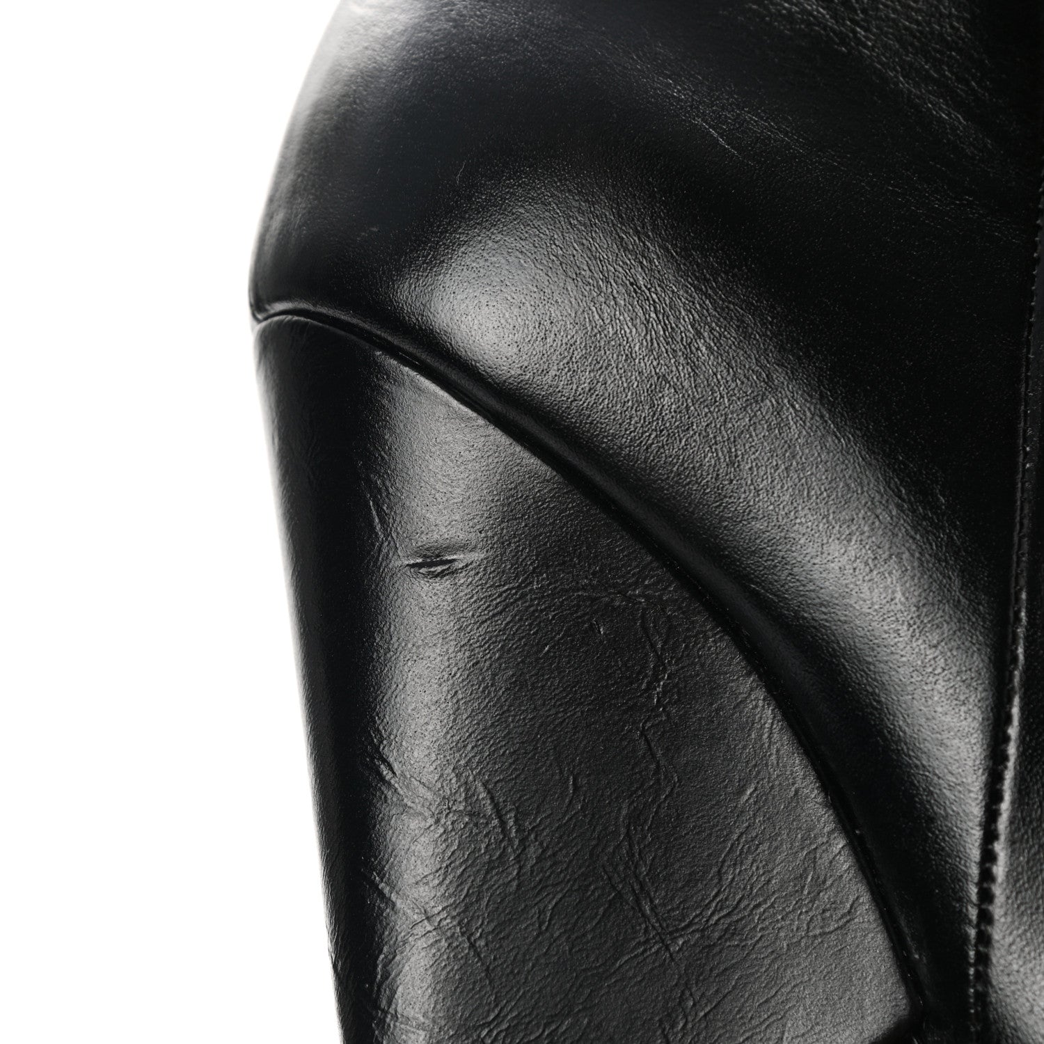 Saint Laurent Calfskin Niki 105 Thigh High Boots 36.5 Black 7 of 7