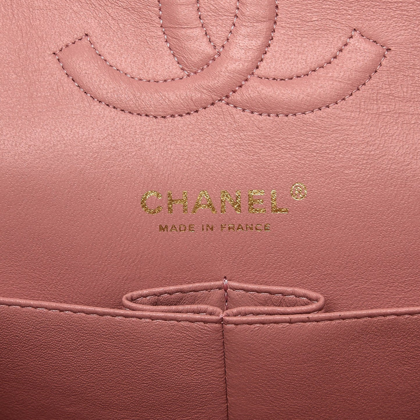 Caviar Quilted Medium Double Flap Pink