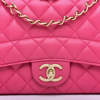 Chanel Lambskin Quilted Medium Mademoiselle Chic Flap Pink 10 of 10