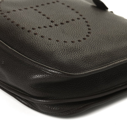 Hermes Taurillon Clemence Evelyne III PM Chocolate 10 of 11