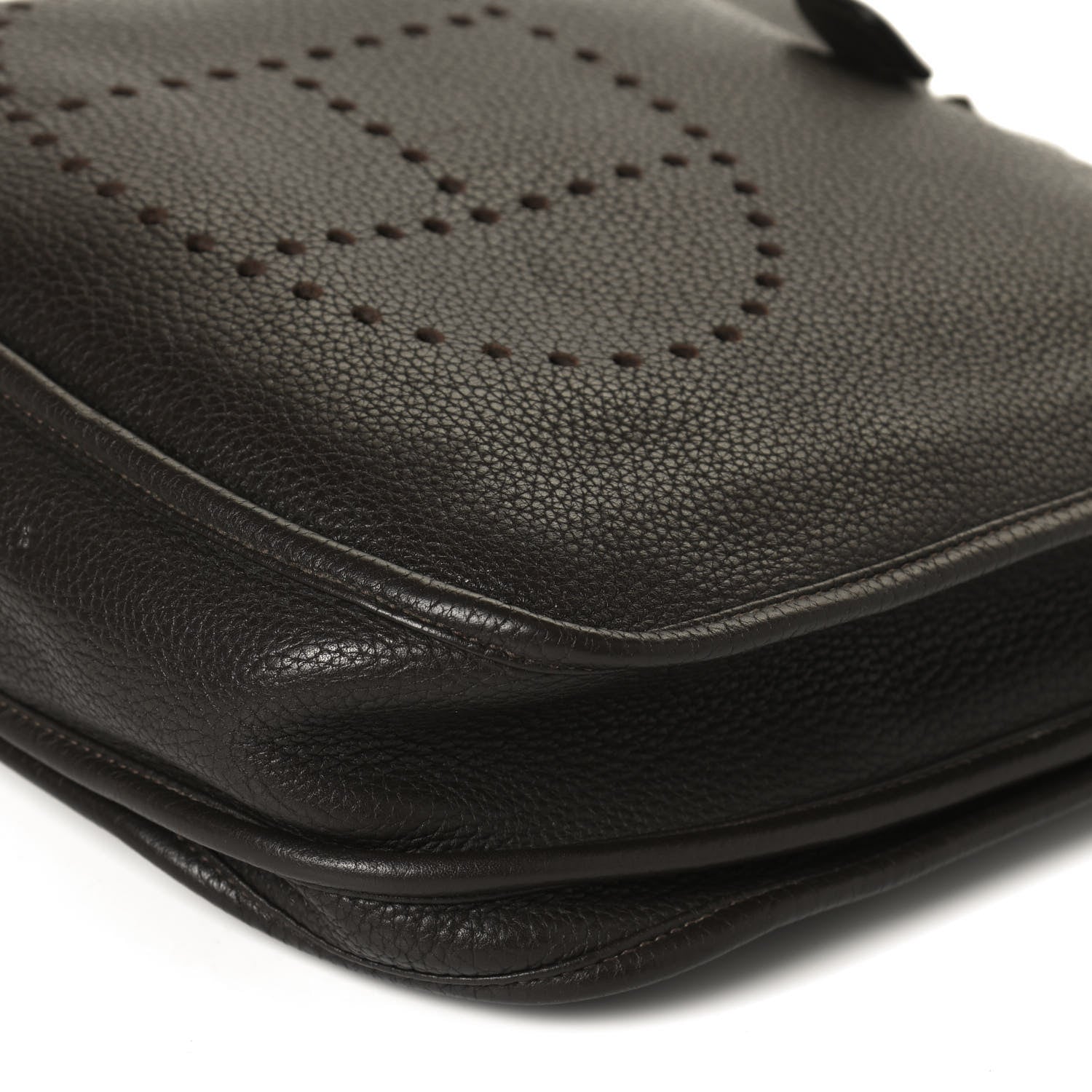 Hermes Taurillon Clemence Evelyne III PM Chocolate 10 of 11
