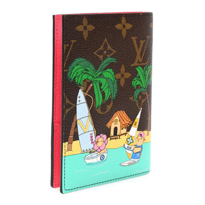 Louis Vuitton Monogram 2023 Christmas Animation Tropical Seas Passport Cover Dragon Fruit Pink 3 of 7