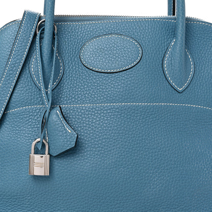 Hermes Taurillon Clemence Bolide 31 Blue Jean 7 of 10