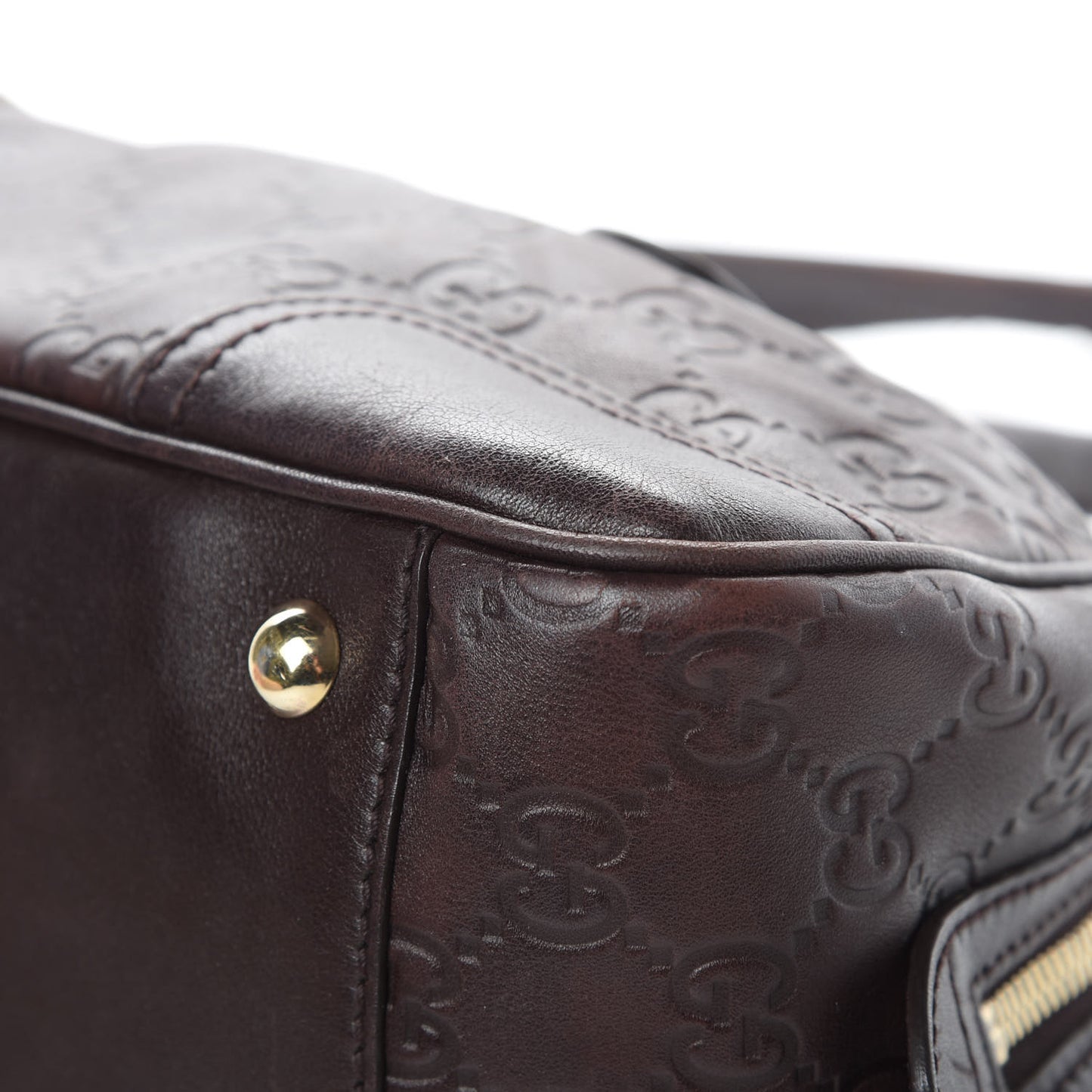 Guccissima Small Princy Satchel Brown