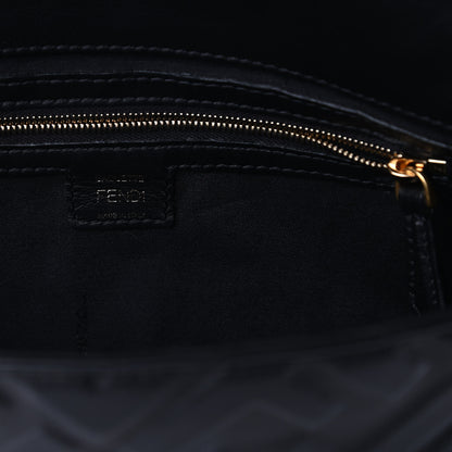 Fendi Nappa FF 1974 Embossed Baguette Black 8 of 10