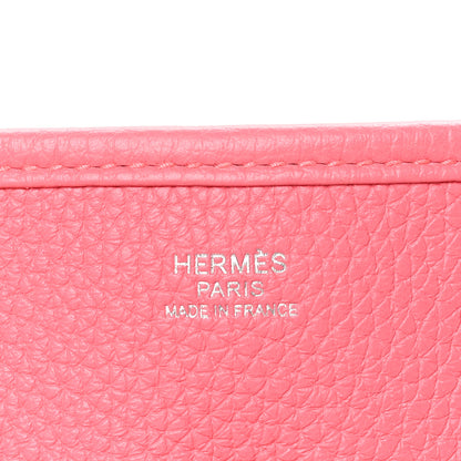 Hermes Taurillon Clemence Evelyne III PM Rose Azalee 6 of 10