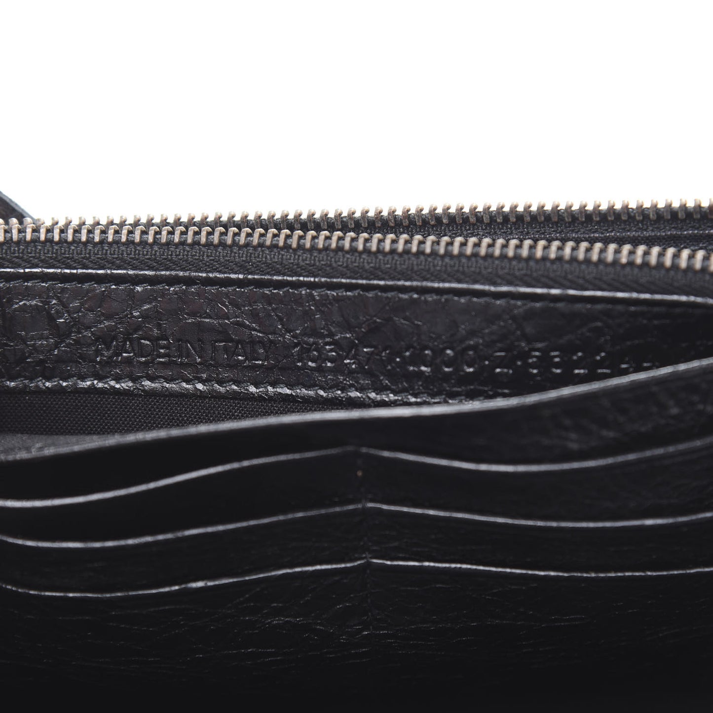 Agneau Classic Hardware Money Wallet Black