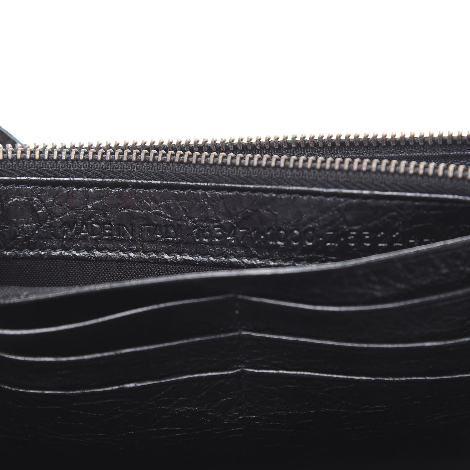 Balenciaga Agneau Classic Hardware Money Wallet Black 7 of 7
