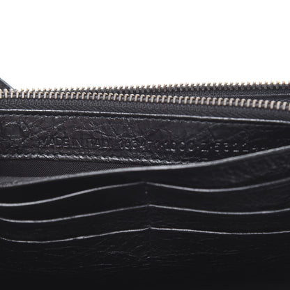 Balenciaga Agneau Classic Hardware Money Wallet Black 7 of 7