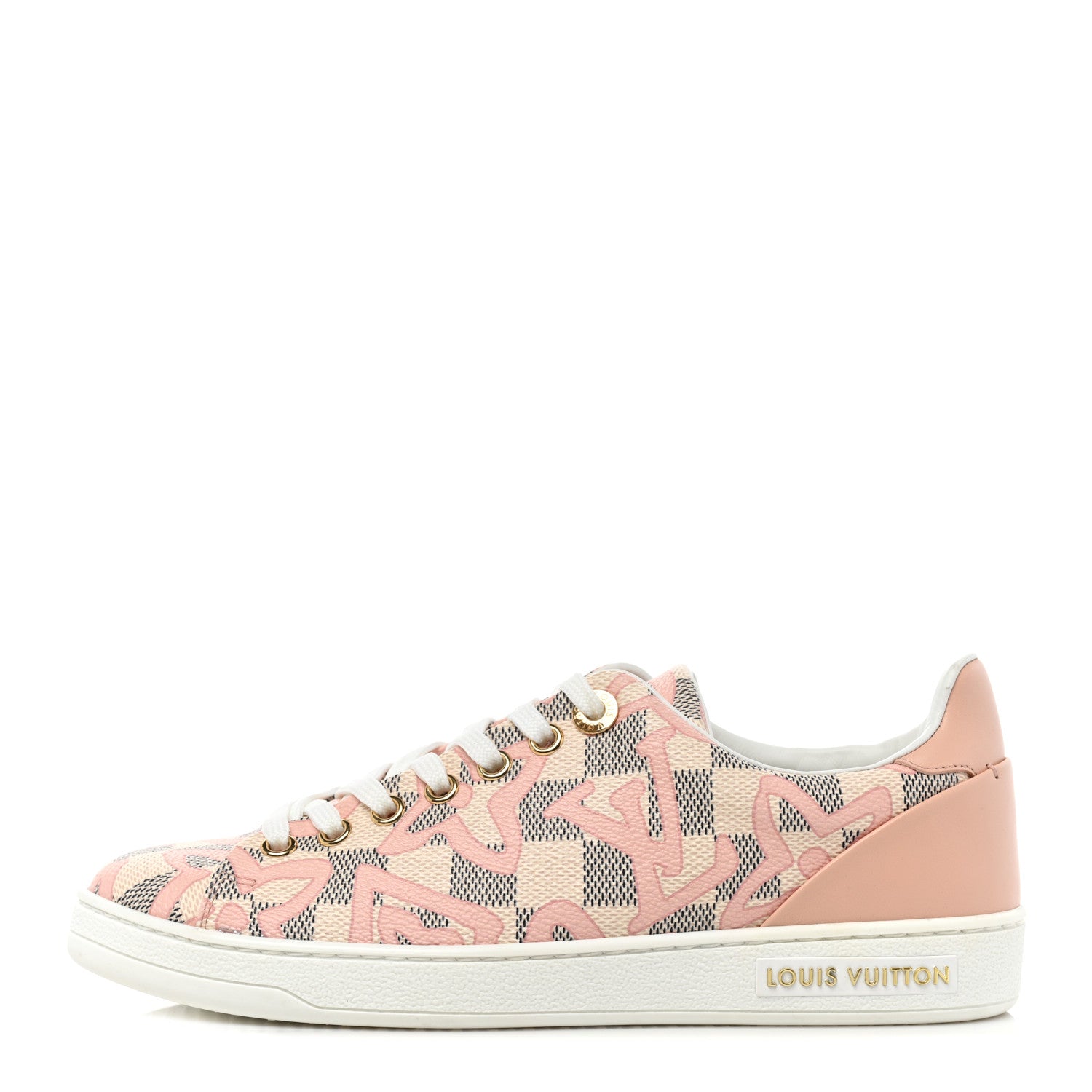 Louis Vuitton Damier Azur Tahitienne Bora Bora Sneakers 36 Rose Ballerine 1 of 10